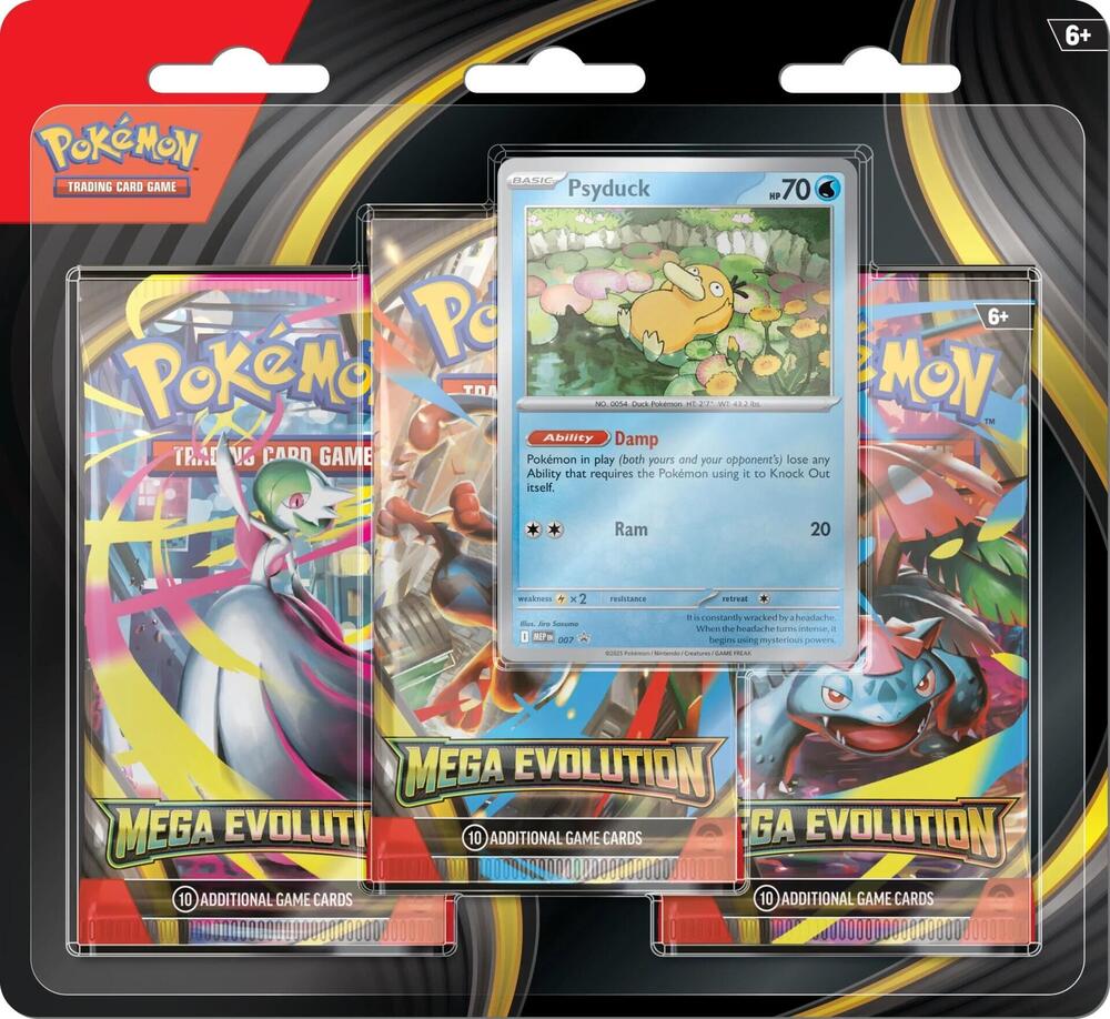 Mega Evolution 3 Pack Blister [Psyduck] - ME01: Mega Evolution